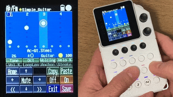 Arpeggio setup screen