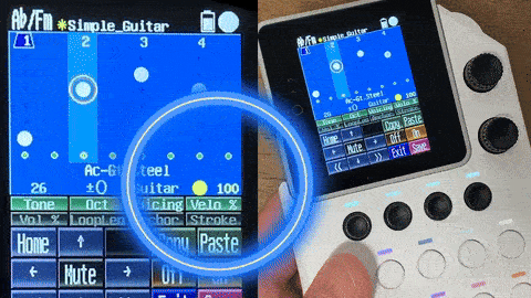Final parameter adjustment screen