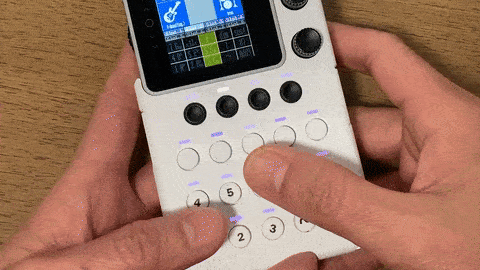 Chord recording screen