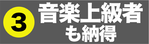 音楽上級者も納得